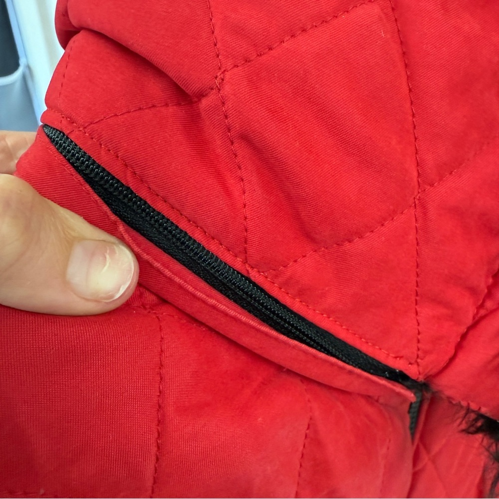 Harley Davidson, puffer warm down jacket with removable hood, women’s size L - Picture 10 of 15